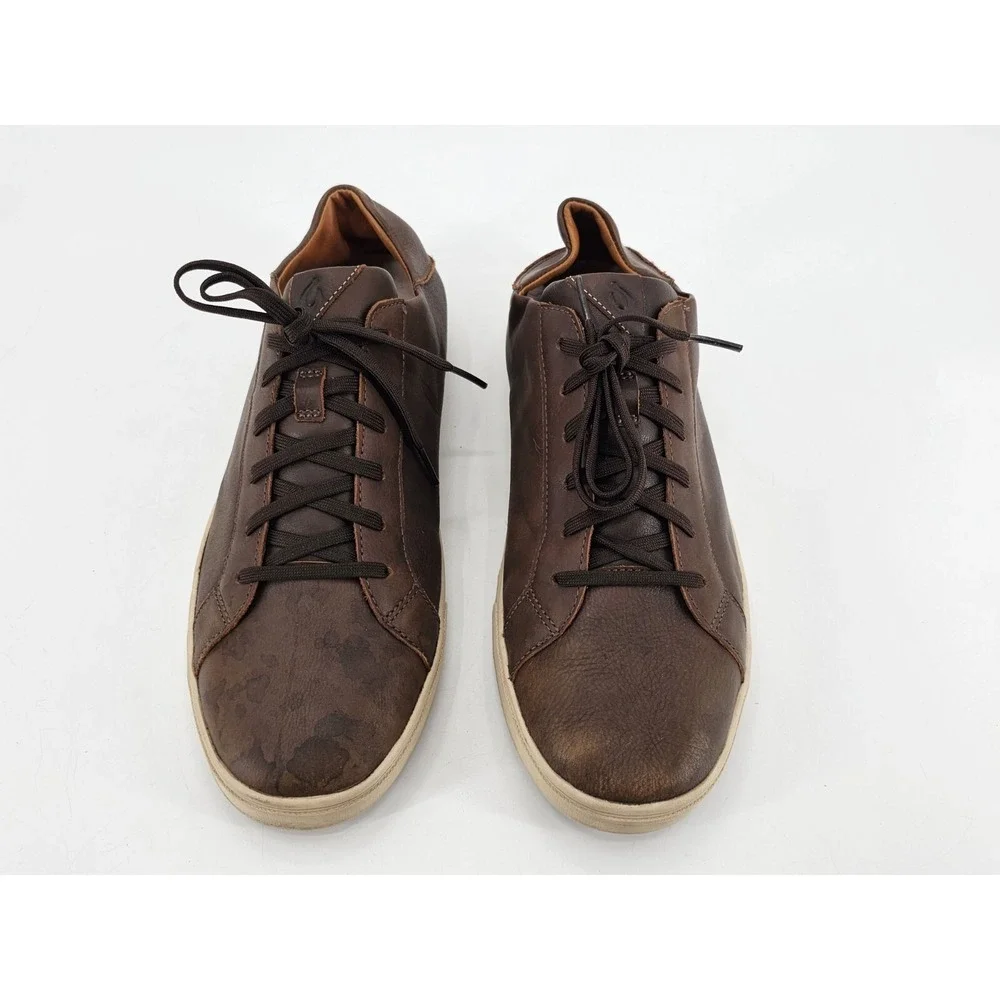 Olukai Kahu Pahaha Men's Size 11 M Shoes Brown Leather Casual Comfort Sneakers